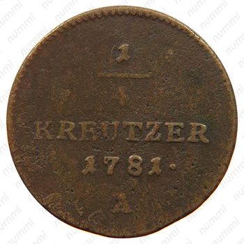 ¼ крейцера 1781-1790 [Австрия] - Реверс