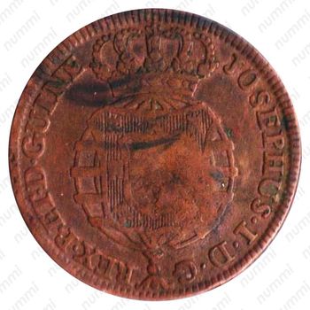 1 макута 1762-1770, Перечекан на ½ макуты [Ангола] - Аверс