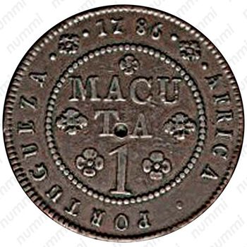 1 макута 1783-1786 [Ангола] - Реверс