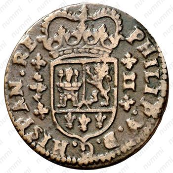2 мараведи 1718-1720, Отметка монетного двора "Летучая мышь" [Испания] - Аверс