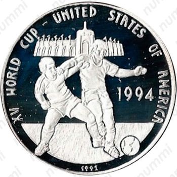 20 риелей 1992, Чемпионат мира по футболу 1994, США [Камбоджа] - Реверс