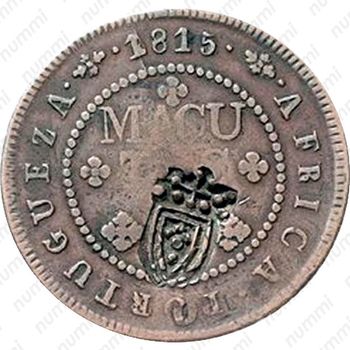4 макуты 1815-1816, Перечекан на 2 макутах [Ангола] - Реверс