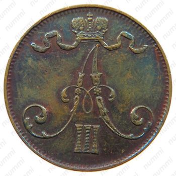 5 пенни 1888-1892 [Финляндия] - Аверс