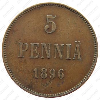 5 пенни 1896-1917 [Финляндия] - Реверс