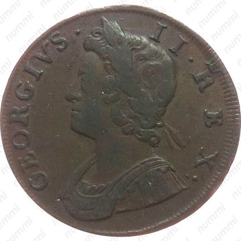 ½ пенни 1729-1739 [Великобритания] - Аверс