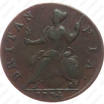 ½ пенни 1729-1739 [Великобритания] - Реверс