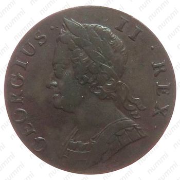 ½ пенни 1740-1754 [Великобритания] - Аверс