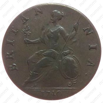 ½ пенни 1740-1754 [Великобритания] - Реверс