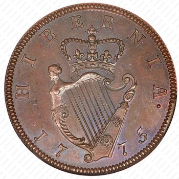 ½ пенни 1775-1782 [Ирландия] - Реверс