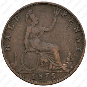 ½ пенни 1874-1894 [Великобритания] - Реверс