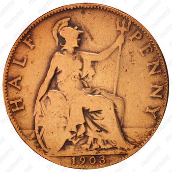½ пенни 1902-1910 [Великобритания] - Реверс