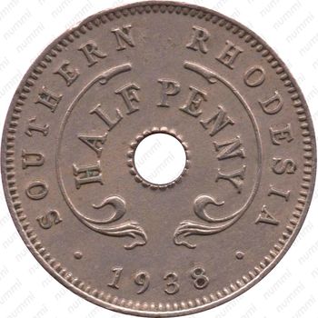 ½ пенни 1938-1939 [Зимбабве] - Реверс