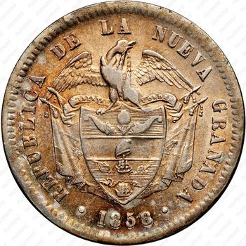 1 песо 1855-1859 [Колумбия] - Аверс