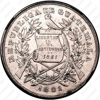 1 песо 1882-1889 [Гватемала] - Аверс