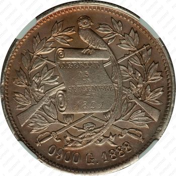 1 песо 1888-1889 [Гватемала] - Аверс