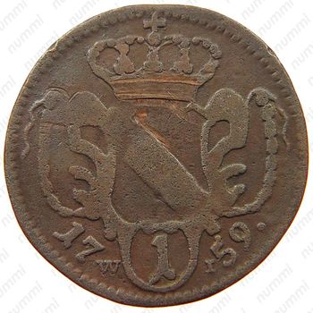 1 пфенниг 1759-1765, Франц I [Австрия] - Реверс