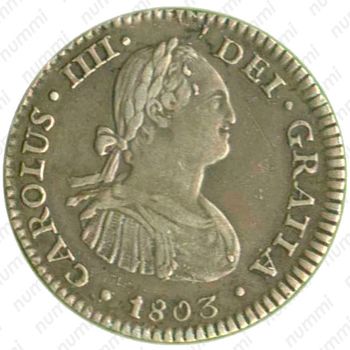 1 реал 1792-1808 [Мексика] - Аверс
