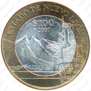 100 песо 2007, Нуэво-Леон [Мексика] - Реверс