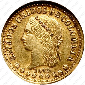 2 песо 1871-1876 [Колумбия] - Аверс