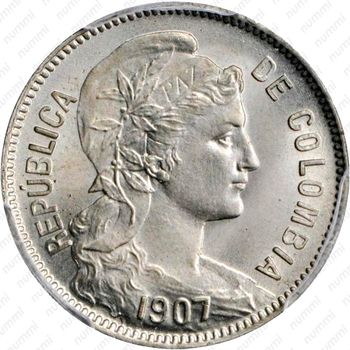 2 песо 1907-1914 [Колумбия] - Аверс