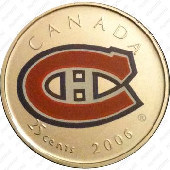 25 центов 2006, Клубы НХЛ - Монреаль Канадиенс [Канада] - Реверс