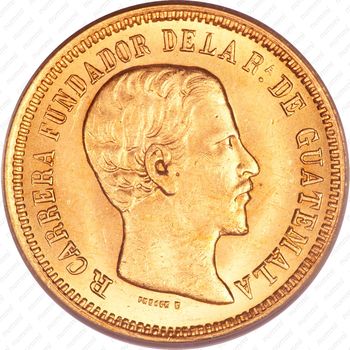 5 песо 1869 [Гватемала] - Аверс