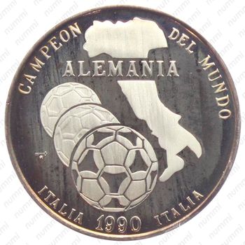 5 песо 1990, Чемпионат мира по футболу 1990, Италия [Куба] - Реверс