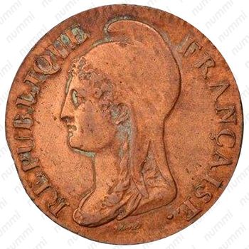 5 сантимов 1795-1796 [Франция] - Аверс