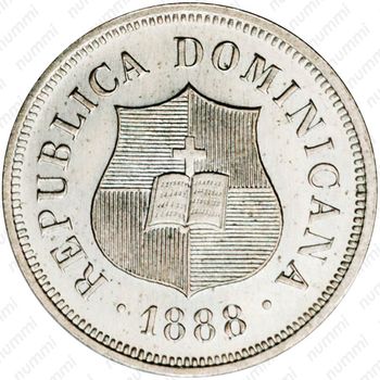 1¼ сентаво 1882-1888 [Доминикана] - Аверс