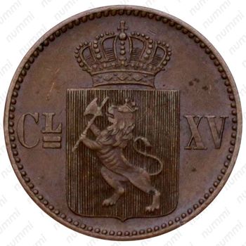 1 скиллинг 1870 [Норвегия] - Аверс