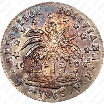 1 суэльдо 1859-1863 [Боливия] - Реверс