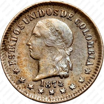 10 сентаво 1872-1874 [Колумбия] - Аверс