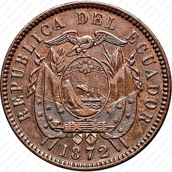 2 сентаво 1872 [Эквадор] - Аверс
