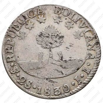 2 суэльдо 1830-1831 [Боливия] - Реверс