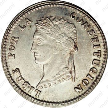 2 суэльдо 1853-1859 [Боливия] - Реверс