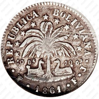 2 суэльдо 1859-1863 [Боливия] - Реверс