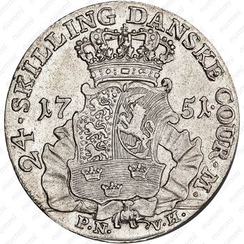24 скиллинга 1751 [Дания] - Реверс