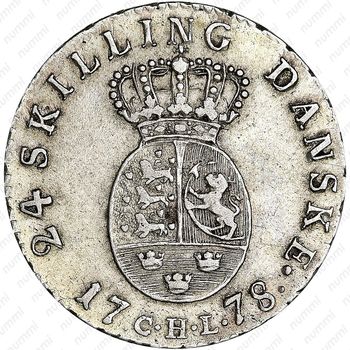 24 скиллинга 1778-1783 [Дания] - Реверс