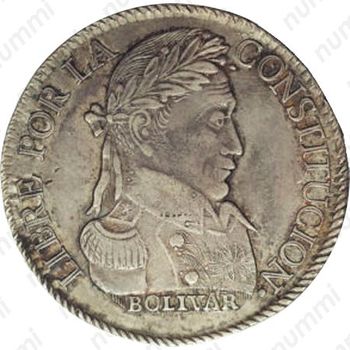 4 суэльдо 1827-1829 [Боливия] - Аверс