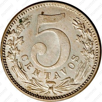 5 сентаво 1886-1888 [Колумбия] - Реверс