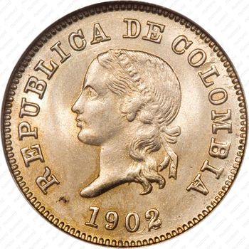 5 сентаво 1886-1902 [Колумбия] - Аверс