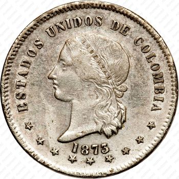 50 сентаво 1872-1875 [Колумбия] - Аверс