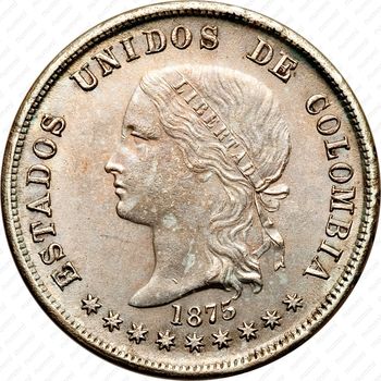 50 сентаво 1874-1885 [Колумбия] - Аверс