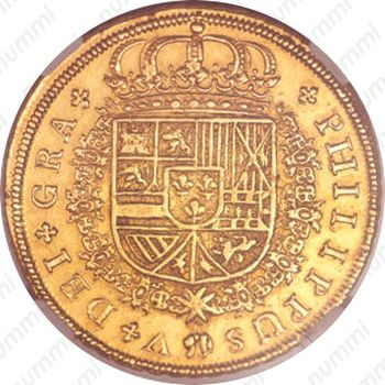 8 эскудо 1719-1727, Отметка монетного двора "M" - Мадрид [Испания] - Аверс