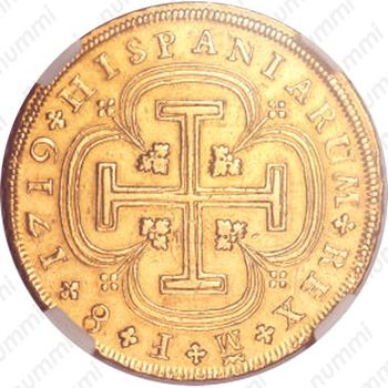 8 эскудо 1719-1727, Отметка монетного двора "M" - Мадрид [Испания] - Реверс