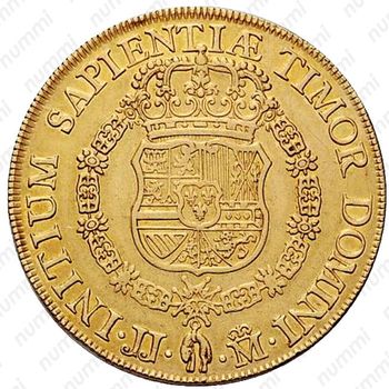 8 эскудо 1728, Отметка монетного двора "M" - Мадрид [Испания] - Реверс