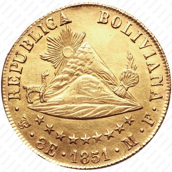 8 скудо 1851 [Боливия] - Реверс