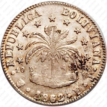 8 суэльдо 1859-1863 [Боливия] - Аверс