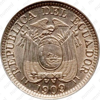 ½ сентаво 1909 [Эквадор] - Аверс