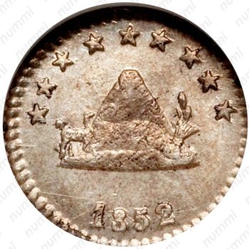 ¼ суэльдо 1852 [Боливия] - Реверс